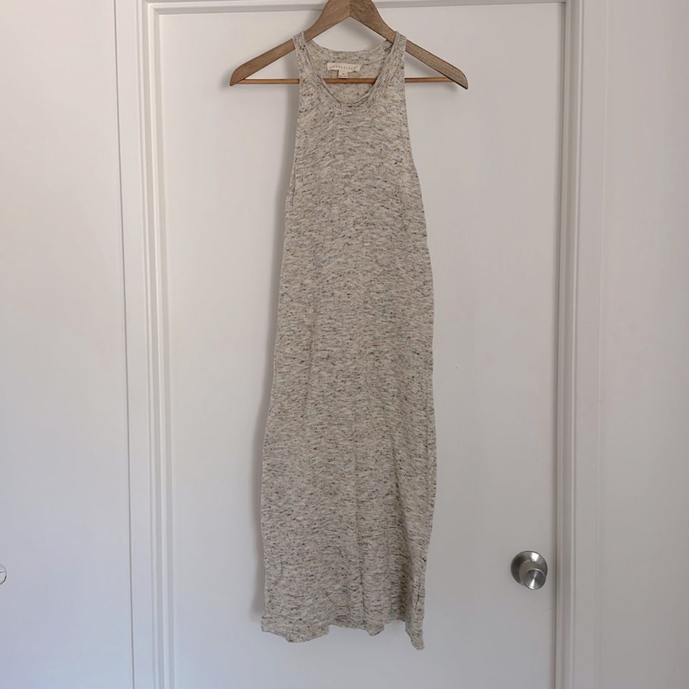 Love stitch racer back  knit midi dress